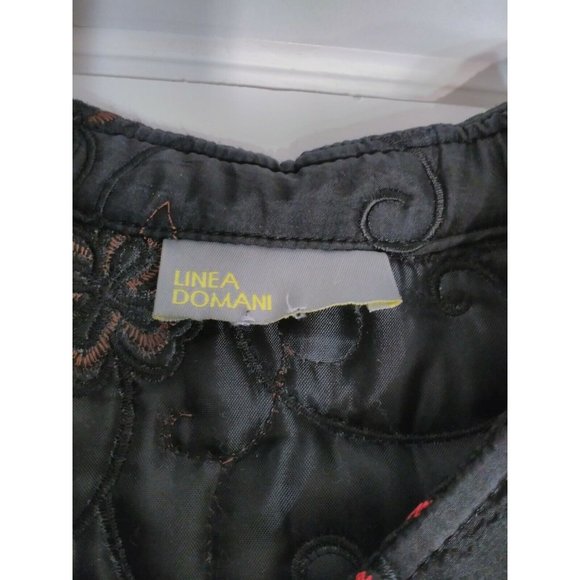 Linea Domani ladies jacket Black/Red 100% Polyester Size Medium - Picture 3 of 9